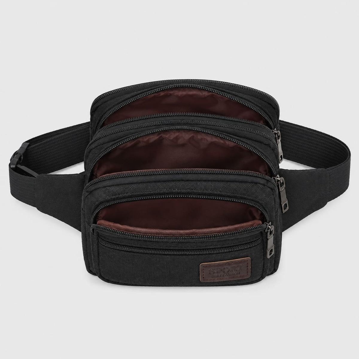 Saconoo Sac Banane Homme en Toile