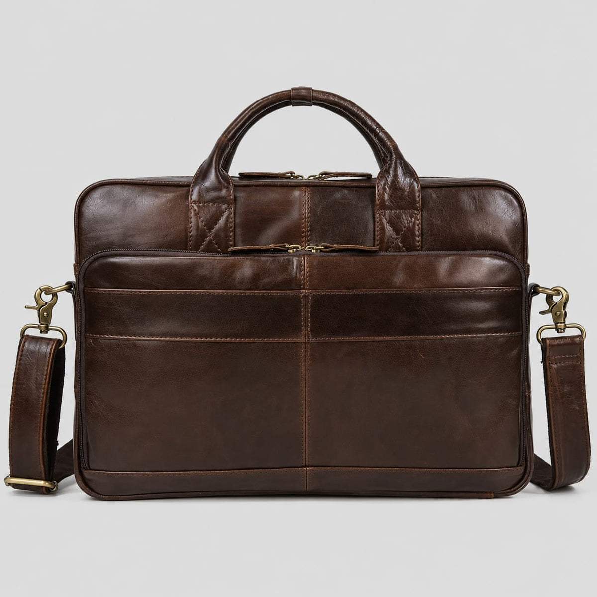 Saconoo Sacoche Ordinateur en Cuir Homme