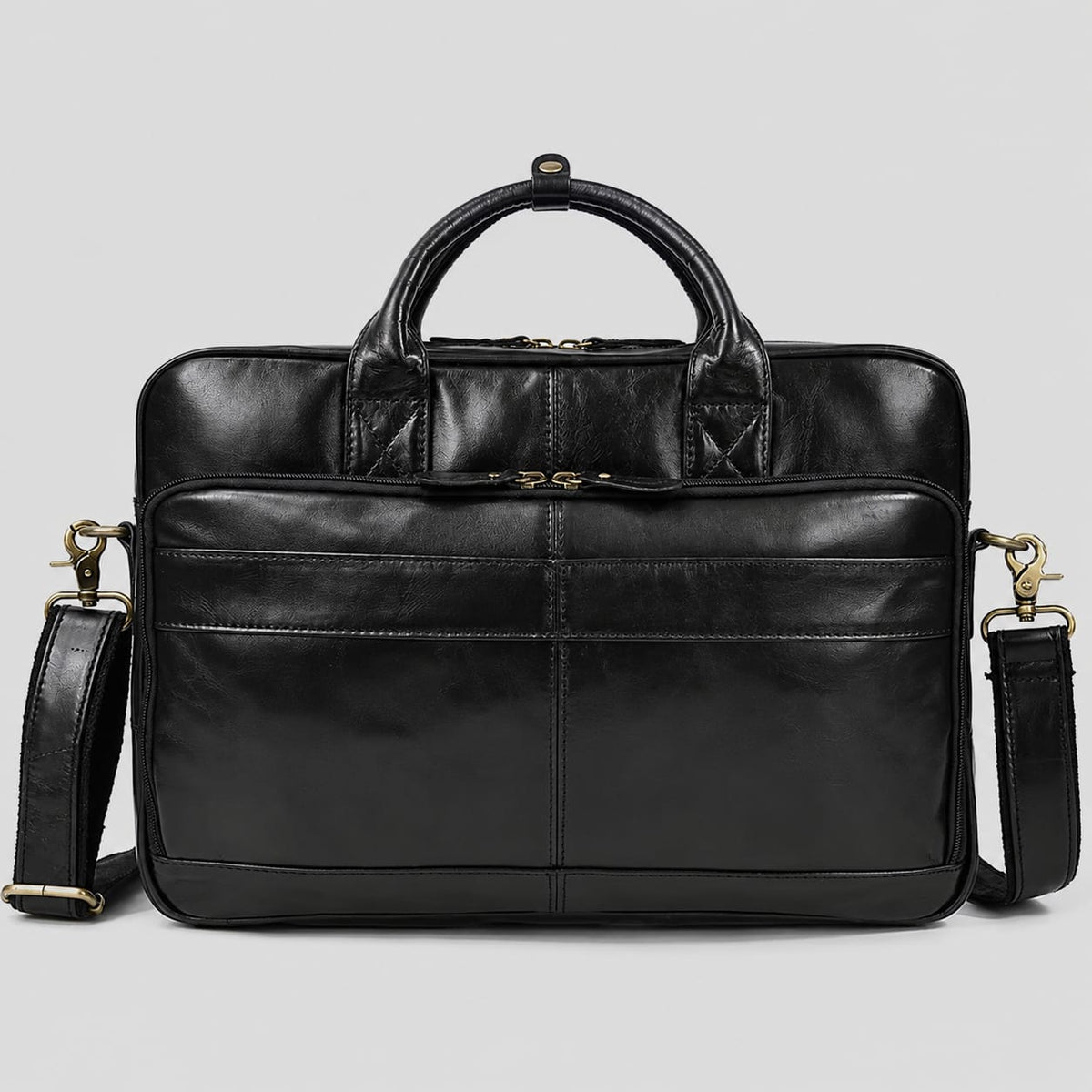 Saconoo Sacoche Ordinateur en Cuir Homme