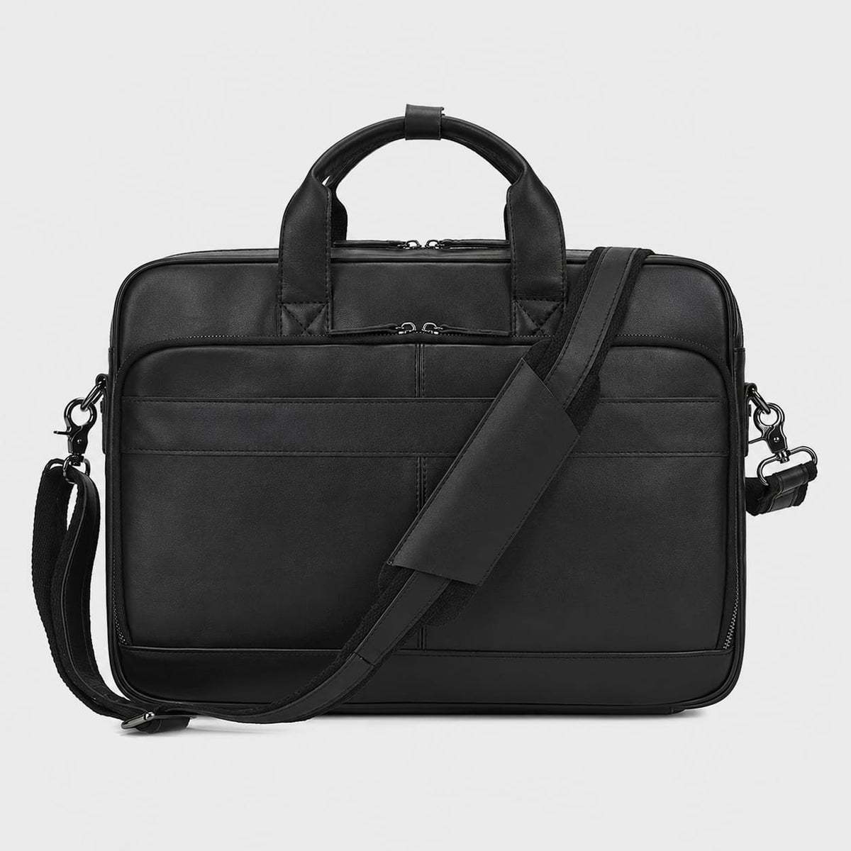 Saconoo Sacoche Ordinateur en Cuir Homme