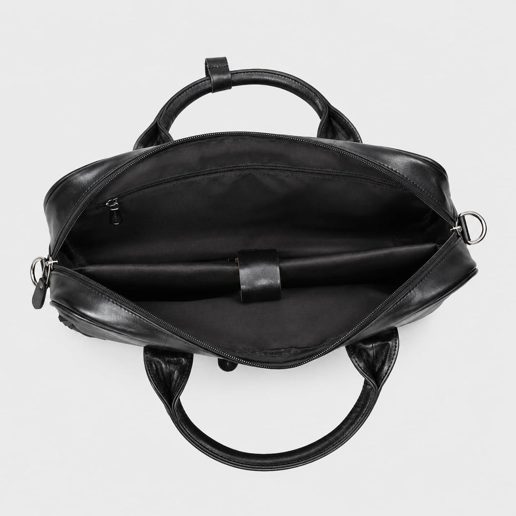 Saconoo Sacoche Ordinateur en Cuir Homme