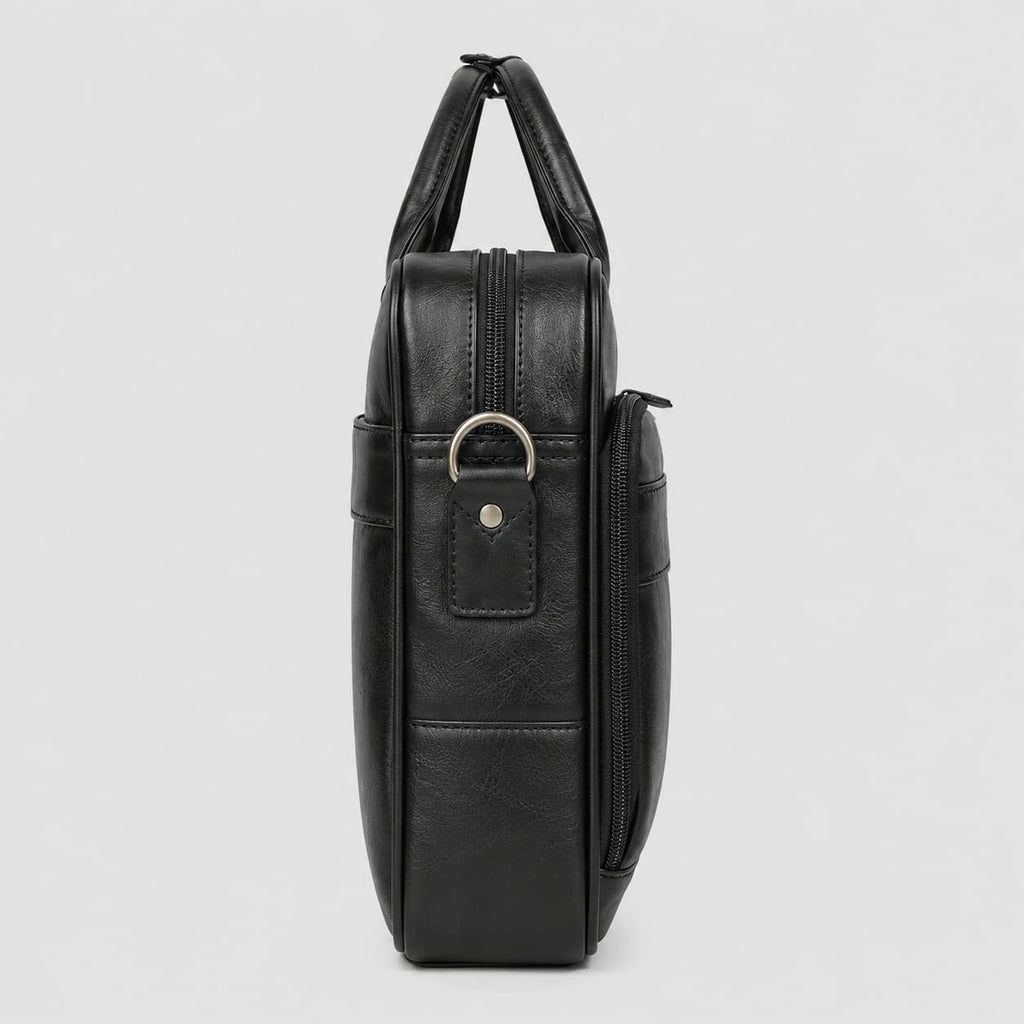 Saconoo Sacoche Ordinateur en Cuir Homme